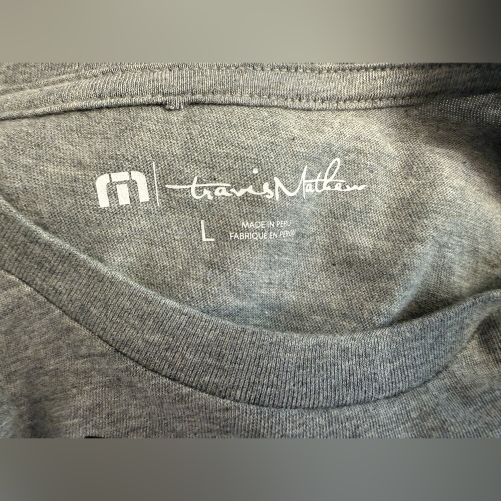 NWT Travis Matthew Men’s Gray with suspenders Graphic Cotton T Shirt Size Large - Picture 3 of 8
